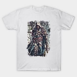 Pirate king of the seas / Fan Art Abstract Portrait T-Shirt